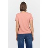 image:imageDEAR JOHN Vanya Short Sleeve Vee Neck Womens Slub Tee Knit Relaxed Fit ShirtRose Dawn