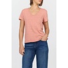 image:imageDEAR JOHN Vanya Short Sleeve Vee Neck Womens Slub Tee Knit Relaxed Fit ShirtRose Dawn