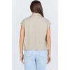 image:imageDEAR JOHN Cruz Womens Shirt Camp Collar Button Front Short Sleeve Relaxed Fit  Abbey Stone  Size Small