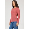 image:imageDEAR JOHN Edina Sweater Top Slim Fit Crew Neck Long SleeveDeep Terracotta