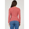 image:imageDEAR JOHN Edina Sweater Top Slim Fit Crew Neck Long SleeveDeep Terracotta