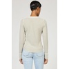 image:imageDEAR JOHN Luna Top Womens Classic Fit Thermal Henley Long Sleeve Button Front TopAbbey Stone