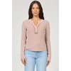 image:imageDEAR JOHN Luna Top Womens Classic Fit Thermal Henley Long Sleeve Button Front TopPink Clay