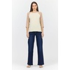 image:imageDEAR JOHN Sonoma Tee Womens Relaxed Fit Slub Jersey Crew Neck 34 Sleeve TopWarm TaupeRutabaga
