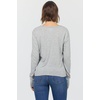 image:imageDEAR JOHN Vanya VNeck Long Sleeve Tee for Women Slub Cotton Jersey Relaxed FitHeather Grey