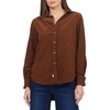 image:imageDEAR JOHN Galina Womens Long Sleeve Shirt Collar Button Front Cappuccino Size XLarge
