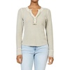 image:imageDEAR JOHN Luna Top Womens Classic Fit Thermal Henley Long Sleeve Button Front TopAbbey Stone