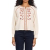 image:imageDEAR JOHN Oriana Womens Relaxed Fit Long Sleeve Blouse Crew Neck Woven Cream Size Small