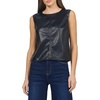 image:imageDEAR JOHN Sumana Womens Classic Fit Sleeveless Top Wide Crew Neck Stretch Knit Black Size Small