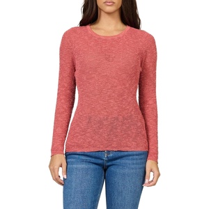 image:imageDEAR JOHN Edina Sweater Top Slim Fit Crew Neck Long SleeveDeep Terracotta