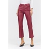 image:imageDEAR JOHN Jeanne Flared Leg Womens Pants MidRise Waisted Cropped InseamGarnet