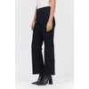 image:imageDEAR JOHN Holly Womens Straight Leg Jeans High Rise Cropped Comfortable Stretch Raw HemBlack Arrow