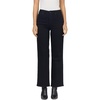 image:imageDEAR JOHN Holly Womens Straight Leg Jeans High Rise Cropped Comfortable Stretch Raw HemBlack Arrow