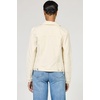 image:imageDEAR JOHN Ainsley Denim Jacket Womens Relaxed Fit Stretch Denim Embroidered Button Front Collared JacketWheat