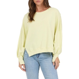image:imageDEAR JOHN Trenton Womens Sweater Oversized Crew Neck Long SleeveWax Yellow