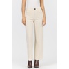 image:imageDEAR JOHN Audrey Wide Leg Pants Womens High Rise Full Length Corduroy Comfort Stretch Clean Hem Tailored Flattering FitEgret