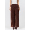 image:imageDEAR JOHN Audrey Wide Leg Pants Womens High Rise Full Length Corduroy Comfort Stretch Clean Hem Tailored Flattering FitShaved Chocolate