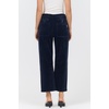 image:imageDEAR JOHN Lasso Mid Rise Barrel Jeans for Women CroppedBlack Iris