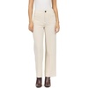 image:imageDEAR JOHN Audrey Wide Leg Pants Womens High Rise Full Length Corduroy Comfort Stretch Clean Hem Tailored Flattering FitEgret
