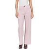 image:imageDEAR JOHN Audrey Wide Leg Pants Womens High Rise Full Length Corduroy Comfort Stretch Clean Hem Tailored Flattering FitPale Lilac