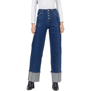 image:imageDEAR JOHN Holly Straight Leg Womens Jeans High Rise Full Inseam Comfort Streatch DenimNorwood