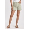 image:imageDEAR JOHN Julian Denim Shorts Womens Mid Rise Relaxed Fit Embroidered Eyelet Side Vent Stretch Twill Color Short  Pistachio Cream  25