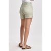 image:imageDEAR JOHN Julian Denim Shorts Womens Mid Rise Relaxed Fit Embroidered Eyelet Side Vent Stretch Twill Color Short  Pistachio Cream  29