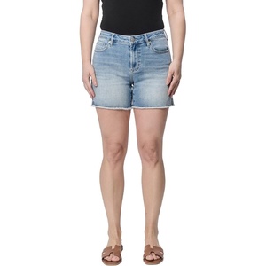 image:imageDEAR JOHN Julian Denim Short Womens Mid Rise Fray Hem Stretch Denim Short  Norway  25
