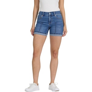 image:imageDEAR JOHN Julian Mid Rise Cuffed Hem Shorts for Women Pintuck Detail  Abbey Road  Size 30
