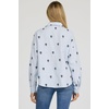 image:imageDEAR JOHN Adrianna ButtonDown Womens Shirt Oversized Fit Collared Long Sleeve Woven  Blue Rama Emb  Size XSmall