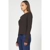 image:imageDEAR JOHN Ania Thermal Top Womens Slim Fit Long Sleeve Crew Neck Waffle ShirtChocolate Torte