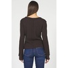 image:imageDEAR JOHN Ania Thermal Top Womens Slim Fit Long Sleeve Crew Neck Waffle ShirtChocolate Torte