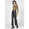 image:imageDEAR JOHN Ania Thermal Top Womens Slim Fit Long Sleeve Crew Neck Waffle ShirtLeopard