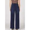 image:imageDEAR JOHN Audrey Wide Leg Jeans Womens High Rise Clean Hem Full Inseam DenimMoon Shade