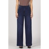 image:imageDEAR JOHN Audrey Wide Leg Jeans Womens High Rise Clean Hem Full Inseam DenimMoon Shade