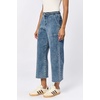 image:imageDEAR JOHN Audrey Wide Leg Jeans Womens High Rise Cropped Color Denim Comfort Stretch Clean Hem Utility Inspired Tailored FitMaryland