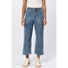 image:imageDEAR JOHN Audrey Wide Leg Jeans Womens High Rise Cropped Color Denim Comfort Stretch Clean Hem Utility Inspired Tailored FitMaryland