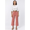 image:imageDEAR JOHN Audrey Wide Leg Jeans Womens High Rise Cropped Color Denim Comfort Stretch Clean Hem Utility Inspired Tailored FitTerracotta