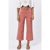 image:imageDEAR JOHN Audrey Wide Leg Jeans Womens High Rise Cropped Color Denim Comfort Stretch Clean Hem Utility Inspired Tailored FitTerracotta