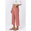 image:imageDEAR JOHN Audrey Wide Leg Jeans Womens High Rise Cropped Color Denim Comfort Stretch Clean Hem Utility Inspired Tailored FitTerracotta
