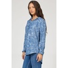 image:imageDEAR JOHN Galina Novelty Shirt Womens Relaxed Fit Tencel Button Front Long Sleeve Collared Top  Avalon  XLarge