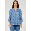 image:imageDEAR JOHN Galina Novelty Shirt Womens Relaxed Fit Tencel Button Front Long Sleeve Collared Top  Avalon  XLarge