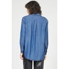 image:imageDEAR JOHN Galina Ruffle Tuxedo Shirt Womens Long Sleeve Button Down Relaxed Fit Blouse  Femma  Medium
