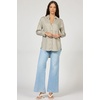 image:imageDEAR JOHN Galina Shirt Womens Relaxed Fit Tencel Button Front Long Sleeve Collared Top  Abbey Stone  Large