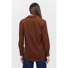 image:imageDEAR JOHN Galina Womens Long Sleeve Shirt Collar Button Front Cappuccino Size Small