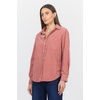 image:imageDEAR JOHN Galina Womens Long Sleeve Shirt Embroidery GarmentWashed Finish Button Front Rose Dawn Size Large