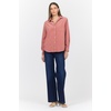 image:imageDEAR JOHN Galina Womens Long Sleeve Shirt Embroidery GarmentWashed Finish Button Front Rose Dawn Size Large