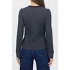 image:imageDEAR JOHN Luna Top Womens Classic Fit Thermal Henley Long Sleeve Button Front TopWashed Black