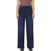 image:imageDEAR JOHN Audrey Wide Leg Jeans Womens High Rise Clean Hem Full Inseam DenimMoon Shade
