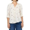 image:imageDEAR JOHN Galina Womens Long Sleeve Shirt Collar Striped Pattern Button Front Almond Rose Stripe Size XSmall